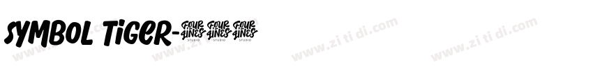 symbol tiger字体转换